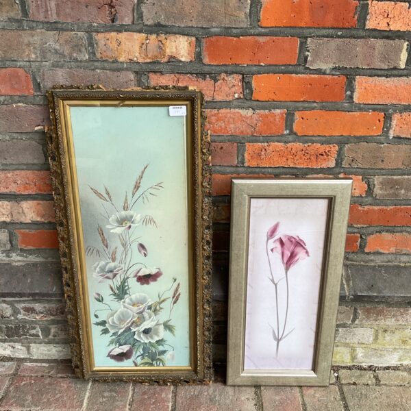 Antique Victorian passion flower study, delicate floral painting.