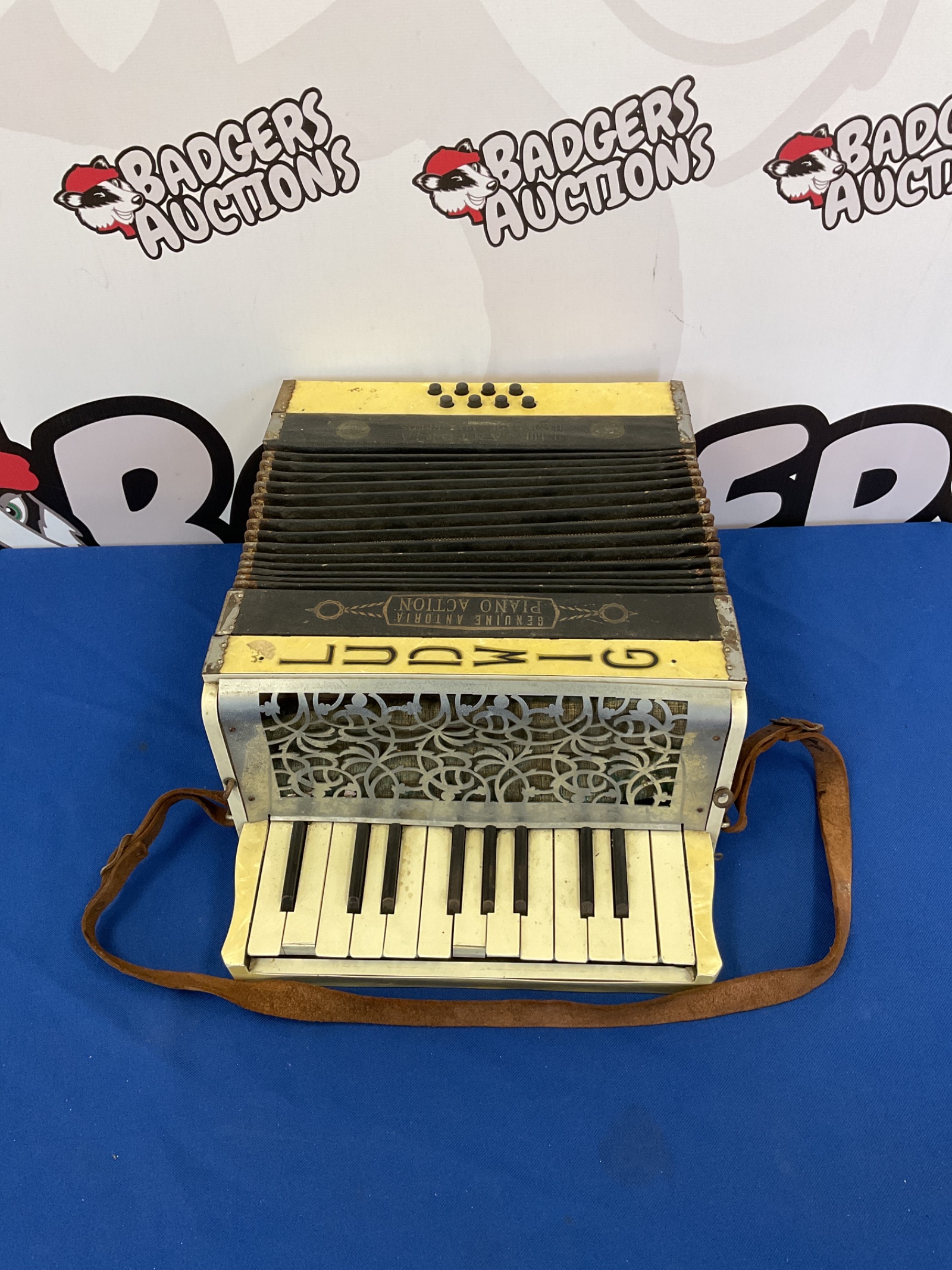 855 Vintage ludwig genuine antoria pisno action accordion
