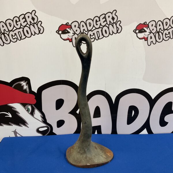 Vintage cast iron doorstop, 37cm tall, antique home decor.
