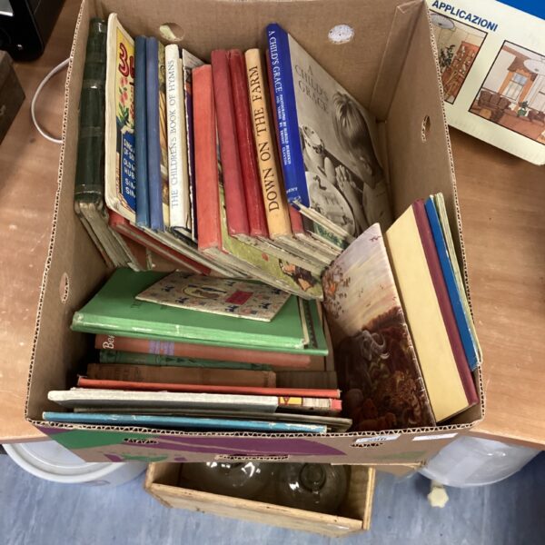 Vintage lot of children's books including Down on the Farm.