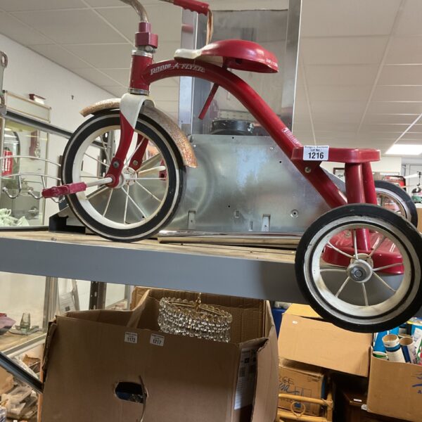 Vintage red Radio Flyer tricycle, classic children's toy
