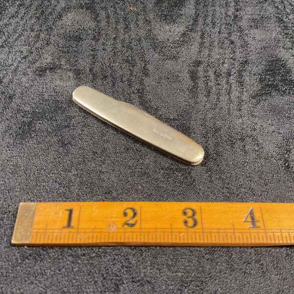 Vintage sterling silver penknife, antique folding knife collectible.