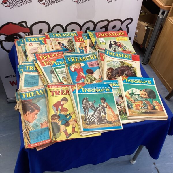Large bundle of vintage Treasure comics from the 1980s.