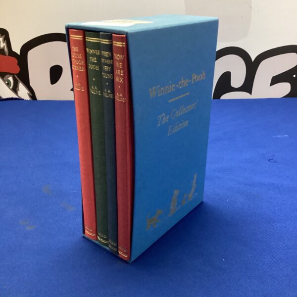 Vintage Whinnie the Pooh collectors edition books displayed.