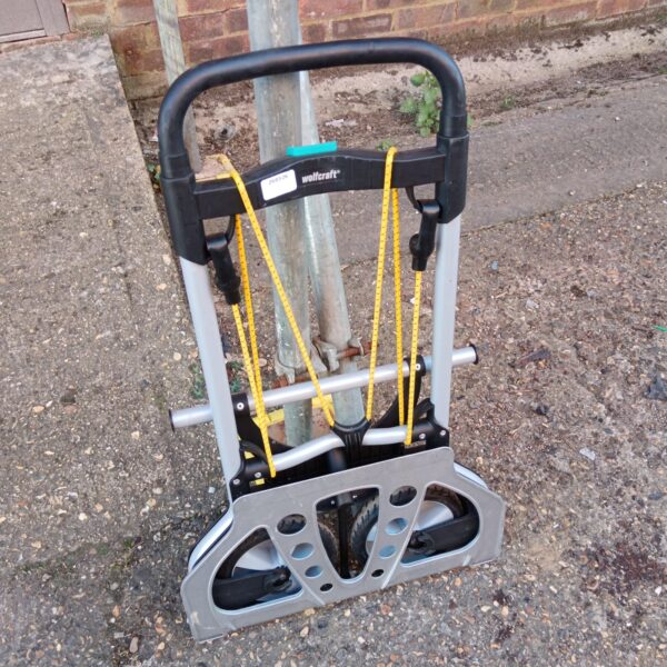 Wolfcraft folding sack barrow for garden and home use.