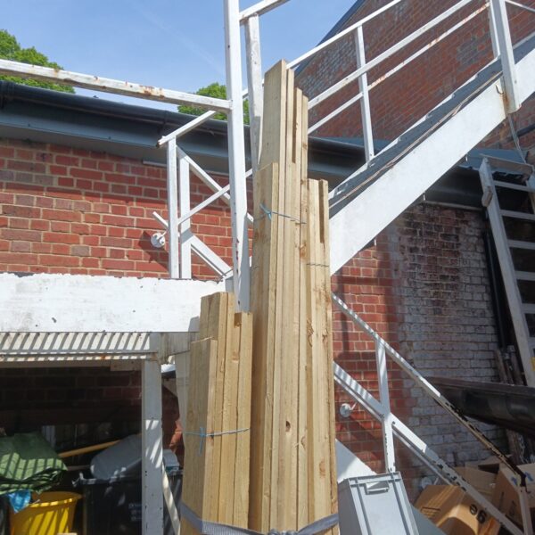 Three bundles of 6ft to 8ft timber