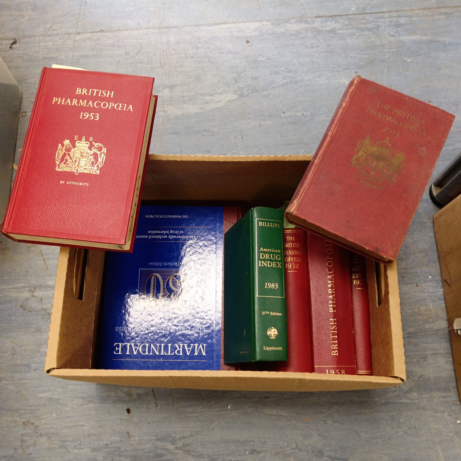 Collection of British Pharmacopoeias books inc 1953