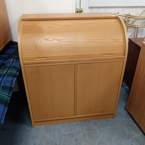 beech effect office roll top desk