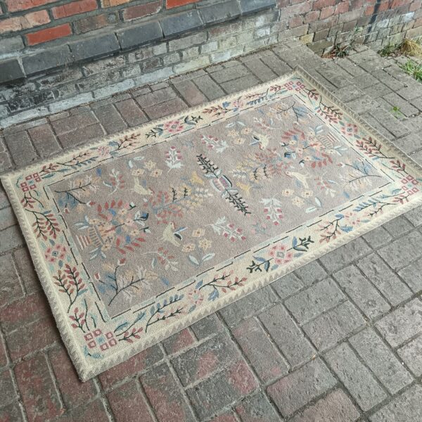 counmtry home collection bird vine patterned rug approx 5ft x 3ft