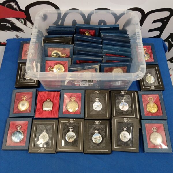 Aces of the Air pocket watch lot, vintage aviation collectibles.