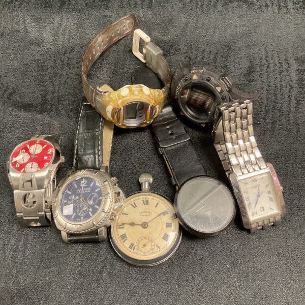 Assorted wristwatches lot, vintage and modern timepieces.