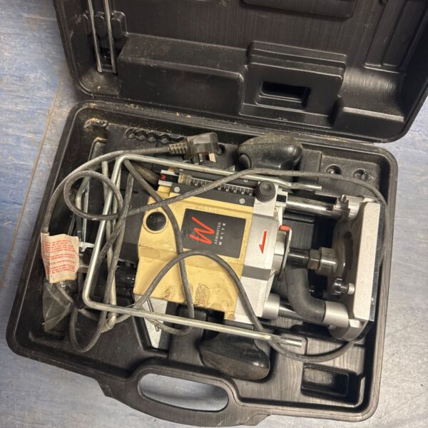 White Axminster router in original carrying case.