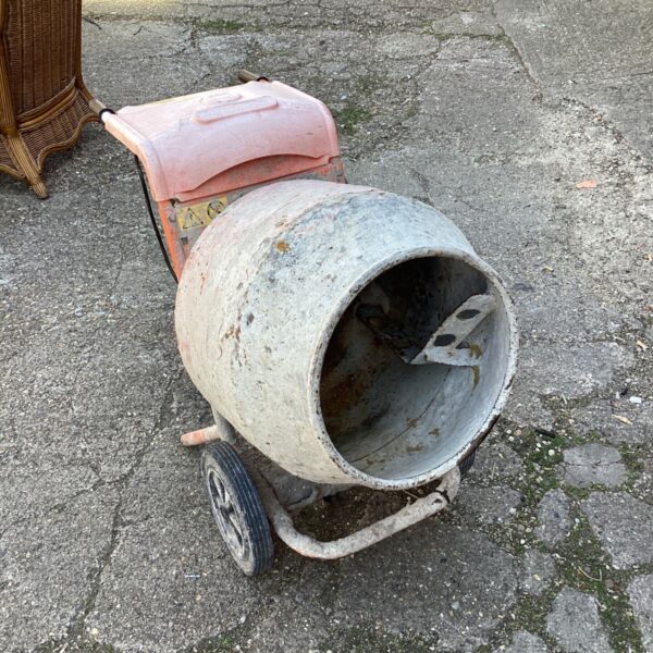 Vintage Belle Minimix 150 concrete mixer in used condition.