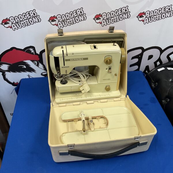Vintage Bernina 707 Minmatic sewing machine in its case.