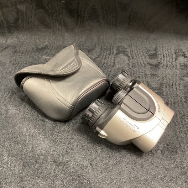 British Airways London Eye Nikon binoculars in case.