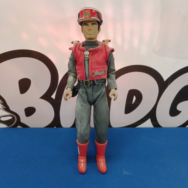 Vintage Captain Scarlet action figure by Carlton Toys, 12 inch tall.