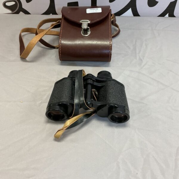 Vintage Carleiss Jena 8x30 binoculars with leather case.