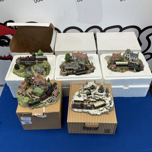 Danbury Mint Country Line Collection scenes with boxes.