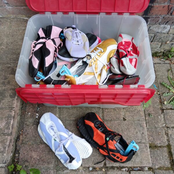 Overview of a lot of new Brazilian dance sneakers.