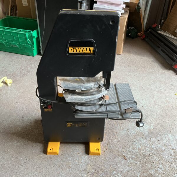 Used DeWalt DW738 portable table saw for woodworking and DIY projects.