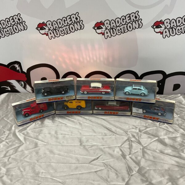 Vintage Dinky Matchbox diecast model cars lot with Heinz van.