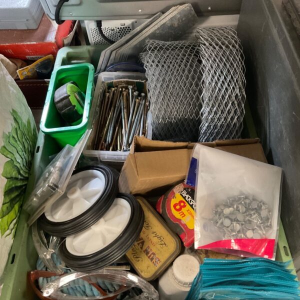 Job lot of DIY accessories including screws and fixings.