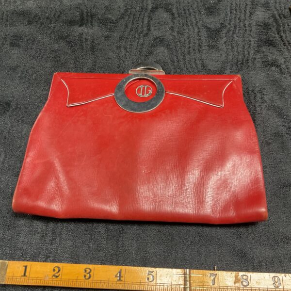 Vintage Drew and Sons leather clutch bag, Piccadilly Circus W1.