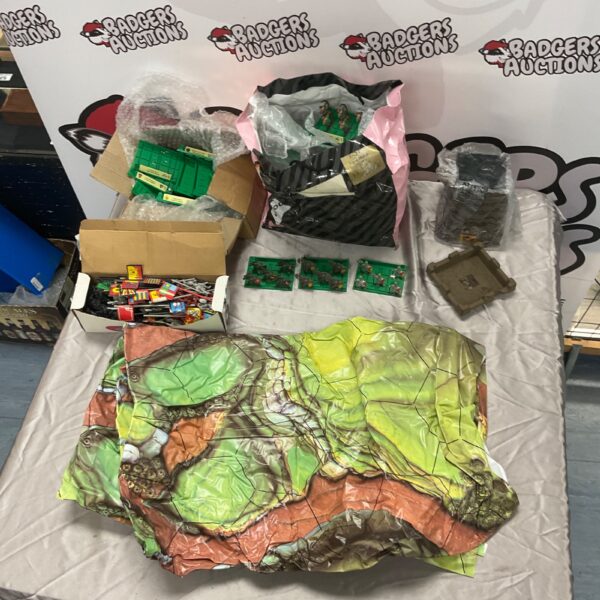 Dungeons and Dragons figures and accessories collection for tabletop gaming.