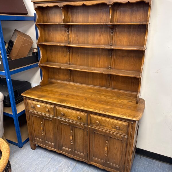 Vintage Ercol Welsh dresser cabinet in good condition.