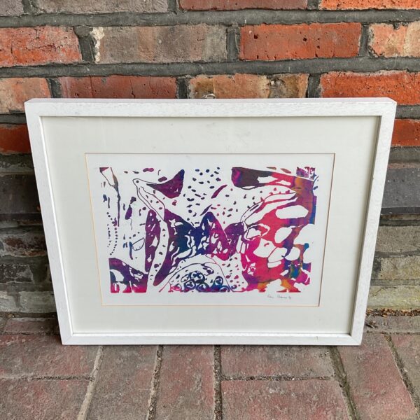 Framed Fabien Dabree Studio abstract screen print, limited edition 2/5.