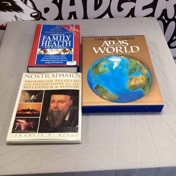 Family Health Encyclopedia with Times Atlas and millennium predictions.