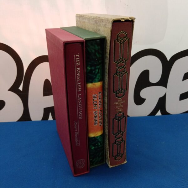 Folio Society books including Silent Spring and Origo, collectible editions.