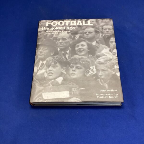 Vintage "Football The Golden Age" book cover, a collectible sports item.