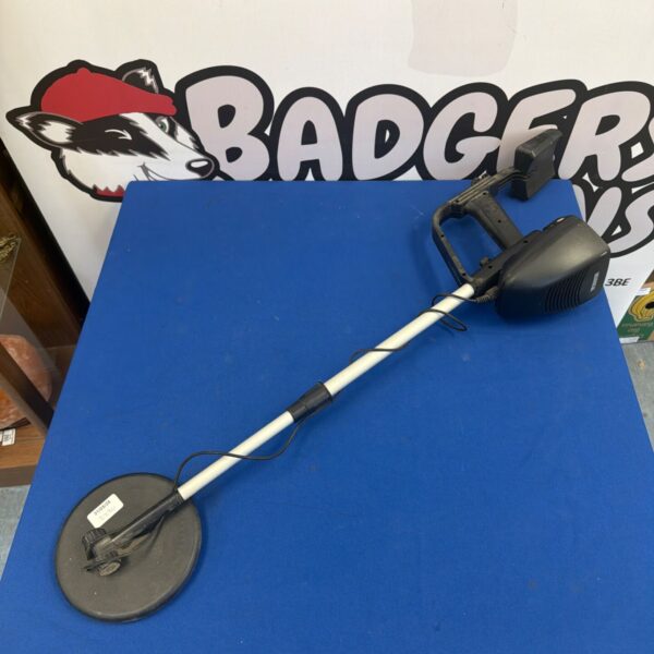 Garrett Ace 250 metal detector with search coil visible.