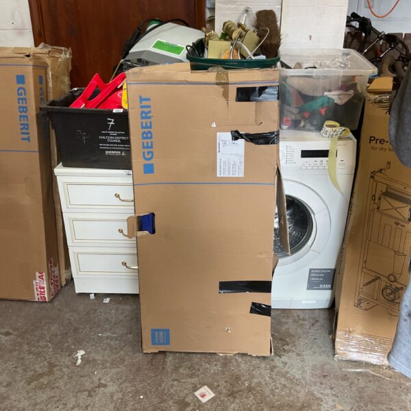 Gebert concealed system kit boxes in a workshop setting.