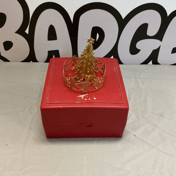 Vintage Georg Jensen Christmas tree ornament, silver plated Danish design.
