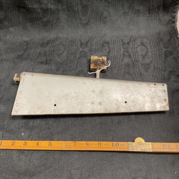 Vintage Gloster Meteor aeleron trim tab aircraft part.