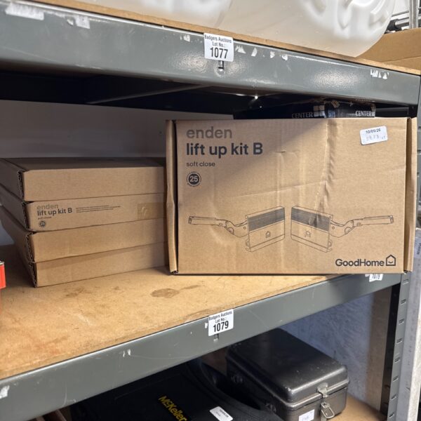 Five goodhome enden lift up kit B soft close sets in packaging.
