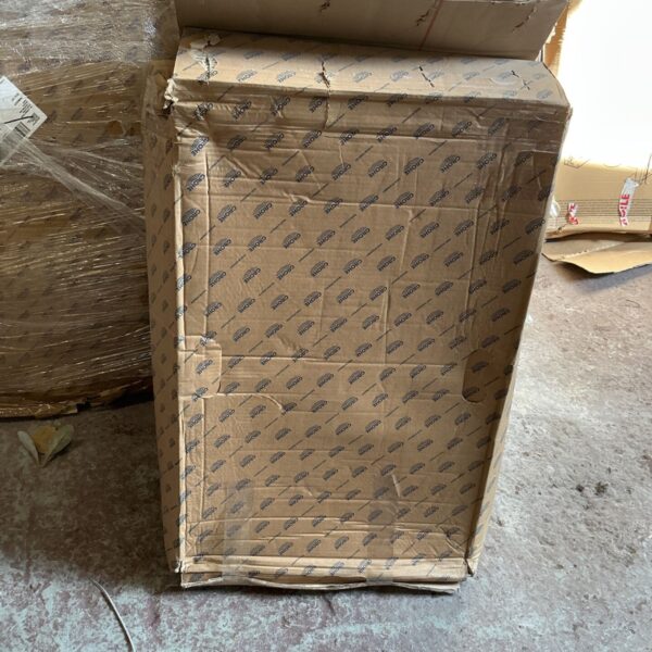 Grohe concealed cistern kit in damaged packaging, salvaged bathroom fixture.