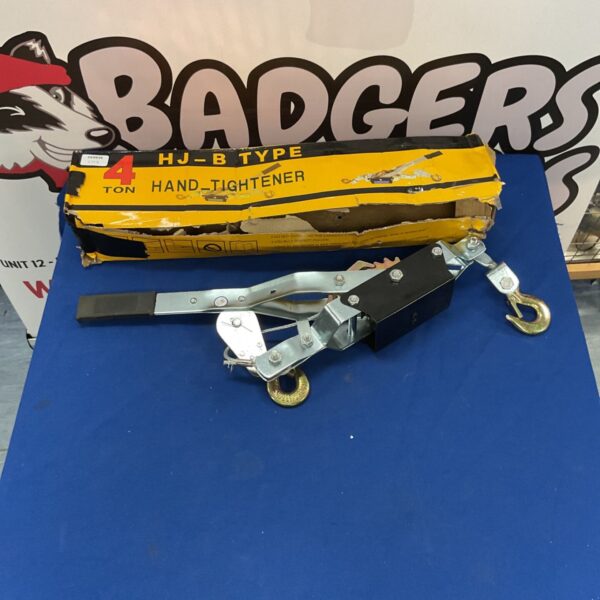4-ton hand tightener power puller HJ-Type with red handle.