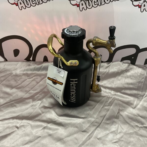 Vintage Hennessy Growler Werks pressurised growler, stainless steel.