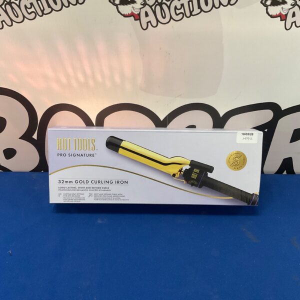 Gold Hot Tools Pro Signature 32mm curling iron for hair styling.