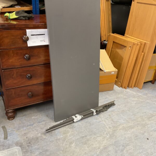 Ikea table top with metal legs, showing signs of wear.