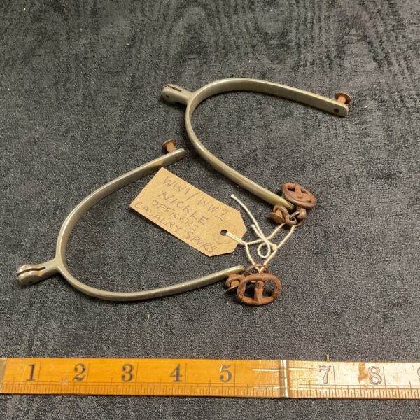 Pair of WW1 /WW2 Nickle Officers cavalry spurs