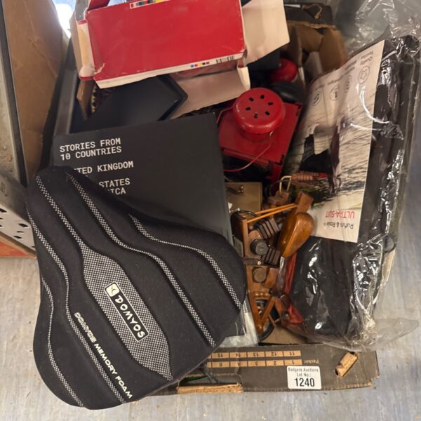 Box of house/shed clearance items