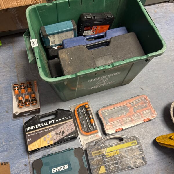 Large box of mixed tools & socket sets etc some new inc magnusson & others