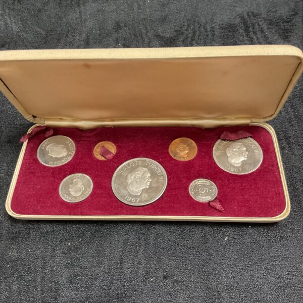 Tonga proof set of coins 1967