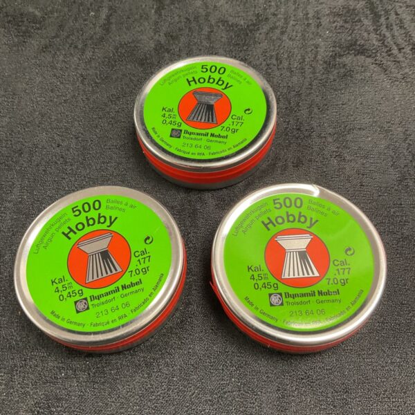 Three new hobby pellets packs approximately 1500 pellets