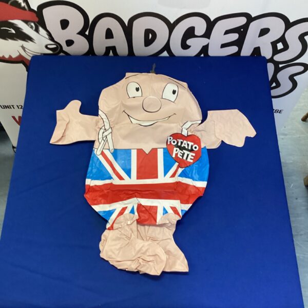 Vintage inflatable Potato Pete mascot for collectors.