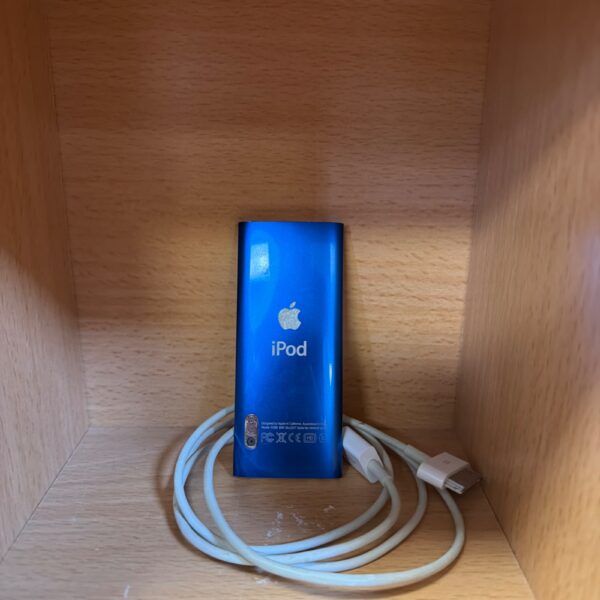 Apple iPod Nano 5th generation front view, vintage MP3 player.